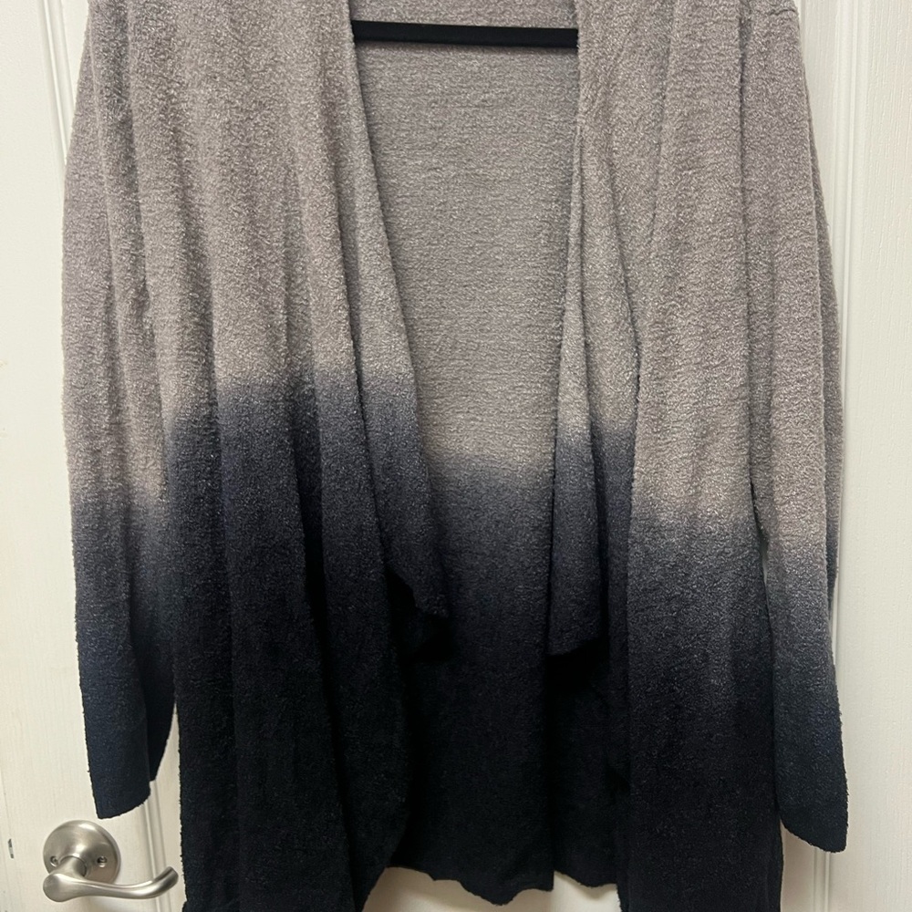 Barefoot Dreams Black Knit Cardigan Sweater